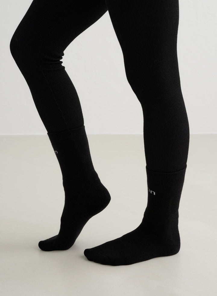 Black Thermo Wool Sock Black Thermo Wool Socks