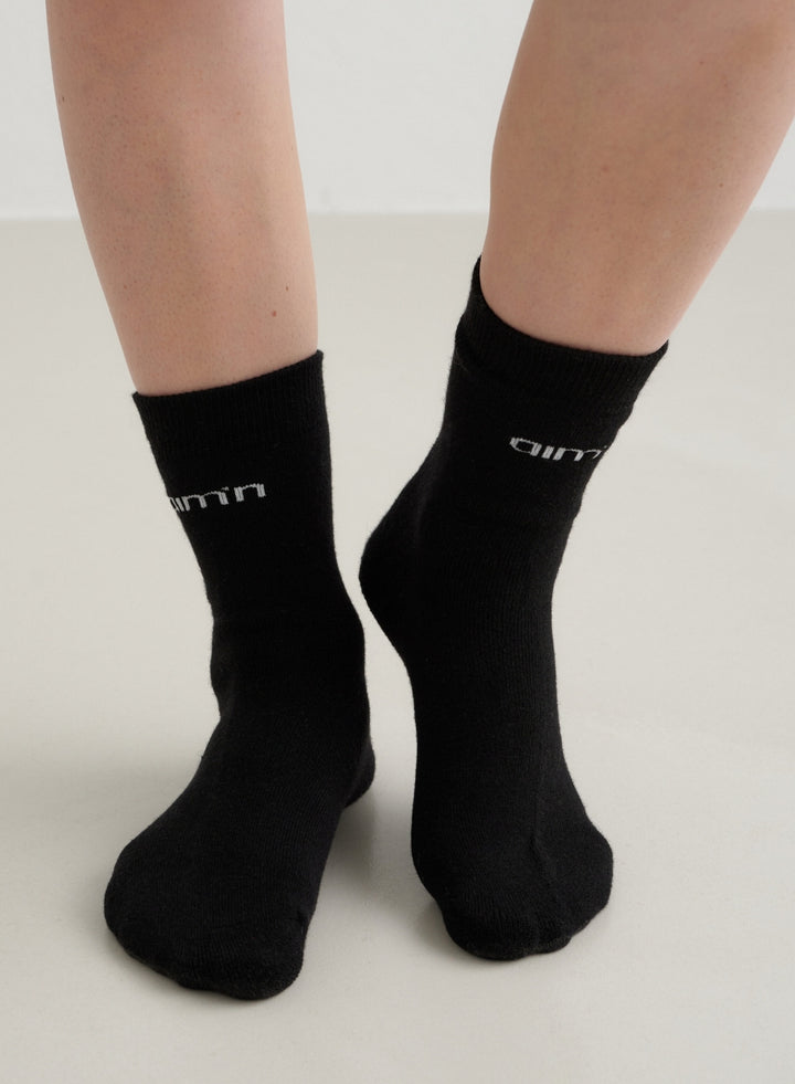 Black Thermo Wool Sock Black Thermo Wool Socks