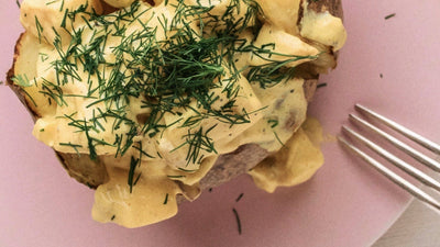 Bakad potatis med vegansk curry