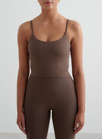 Macchiato Shape Seamless Strap Singlet