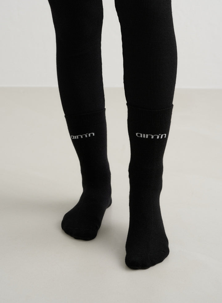 Black Thermo Wool Sock Black Thermo Wool Socks