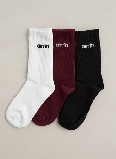 Cherry Aim'n Logo Socks 3-pack