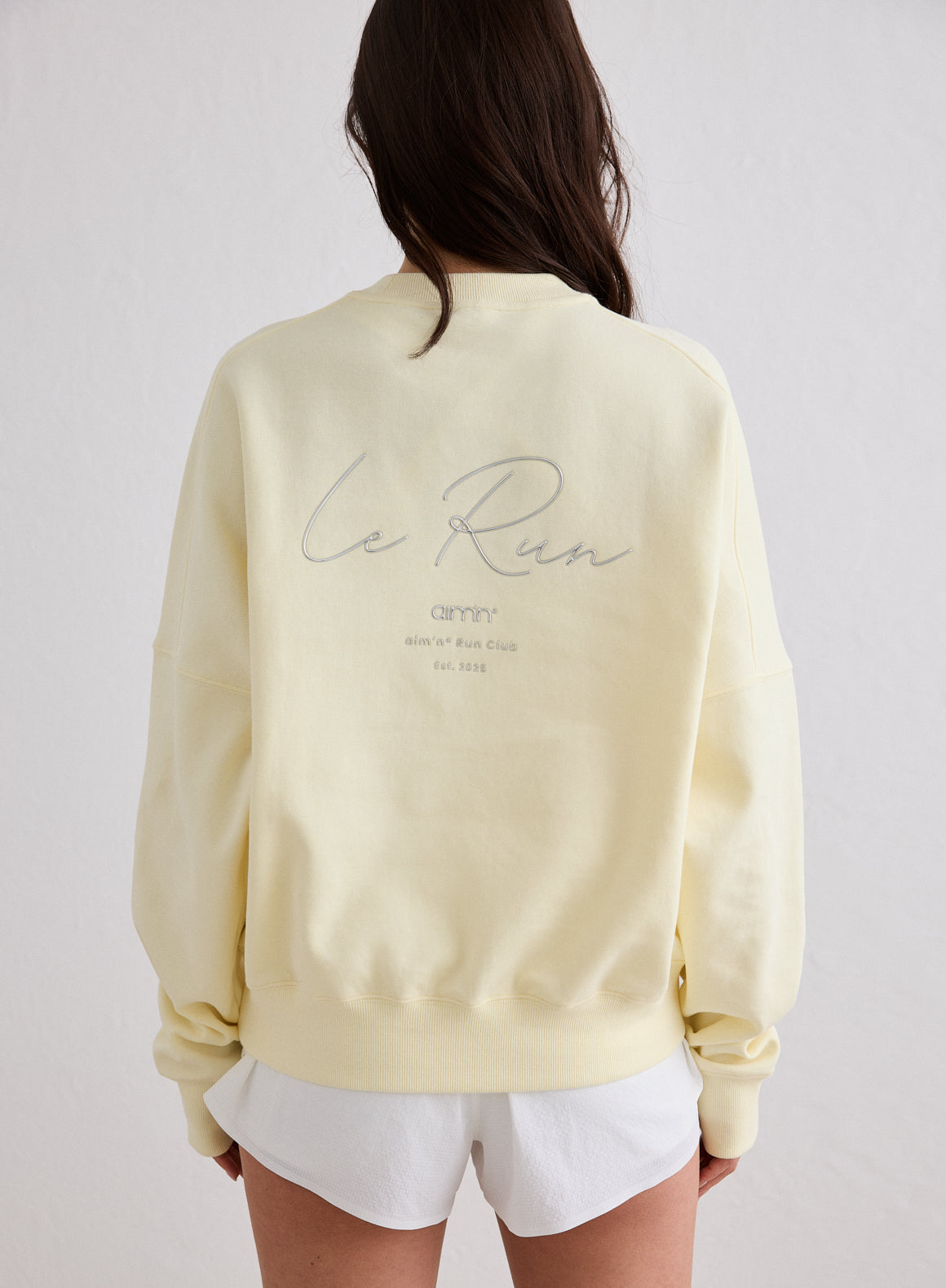 Lemon White Le Run Running Sweatshirt – aim'n