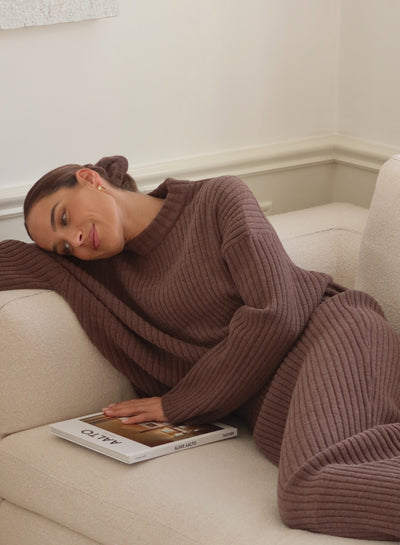 Macchiato Rib Knit Sweater