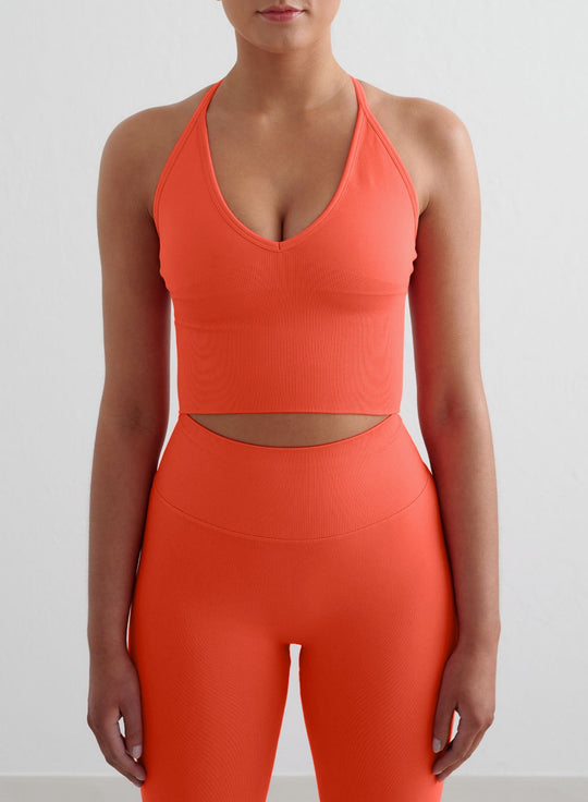 Tangerine Shape Seamless Cross Back Bralette